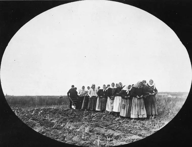 File:Doukhobor women pulling a plough - Thunder Hill Colony-Manitoba.jpg