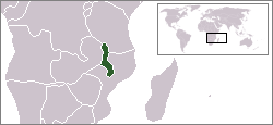 Location of Malawi