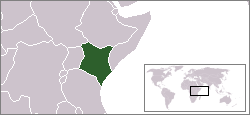 Location of Kenya