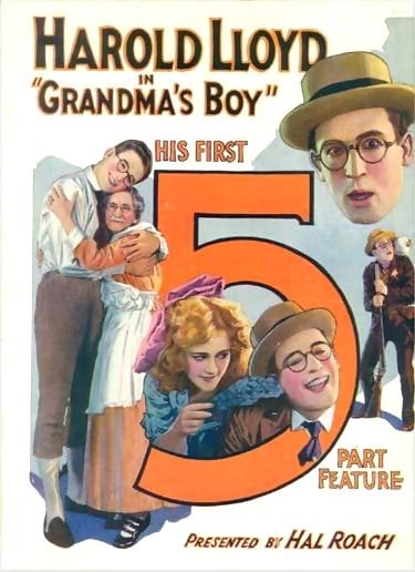Harold Lloyd in Grandmas Boy (1922).