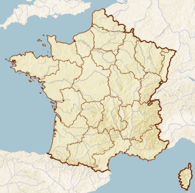 Map highlighting the commune of Paris