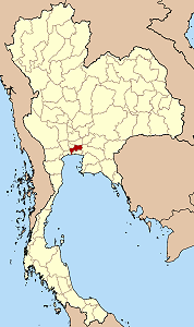 Map of Thailand highlighting Bangkok Province}