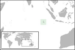 Location of Cocos (Keeling) Islands