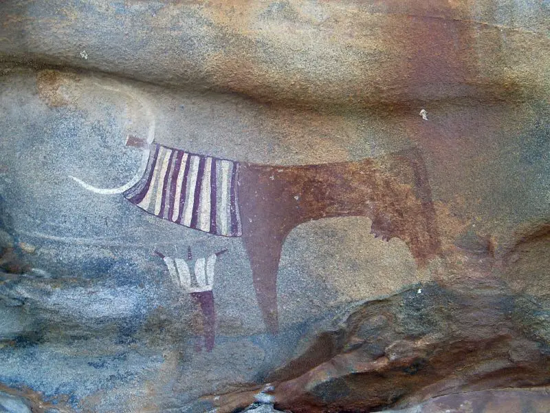 File:Laas Geel cow and human.jpg