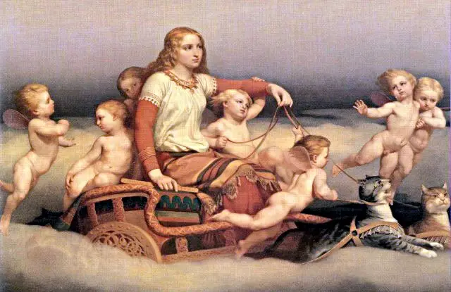 File:Freyja and cats and angels by Blommer.jpg