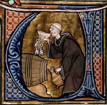 File:Monk tasting wine from a barrel.jpg