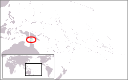 Location of Torres Strait Islands