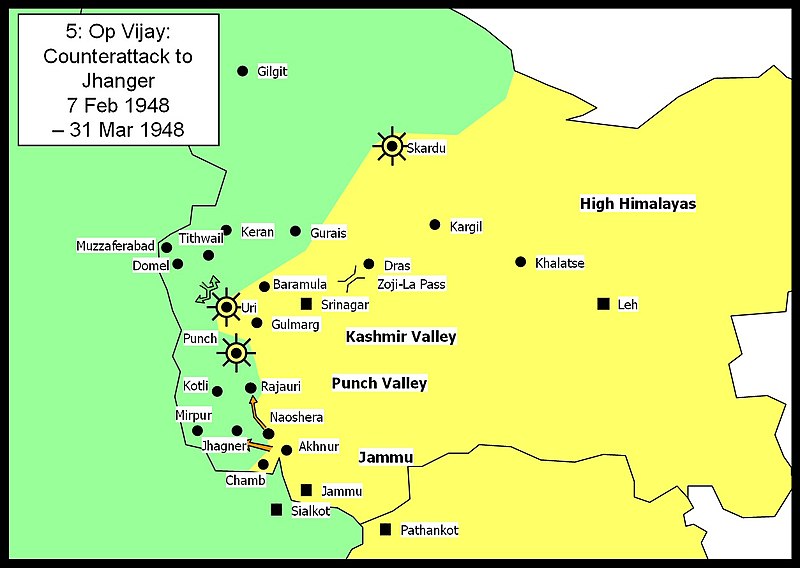 Op Vijay: counterattack to Jhanger 7 Feb 1948 - 1 May 1948