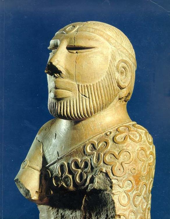 So-called "Priest King" statue, Mohenjo-daro, late Mature Harappan period, National Museum, Karachi, Pakistan.