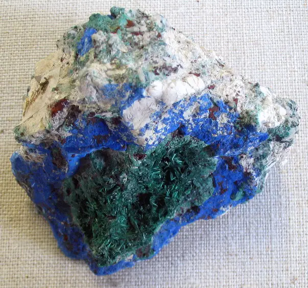File:Azurite with malachite and others.jpg