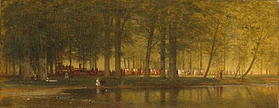 The Camp Meeting by Worthington Whittredge