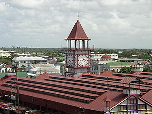 View of Georgetown from the Stabroek Market