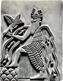 Enki, the god of wisdom and fresh water, was Ninhursag's consort, whom she healed through a process of rebirthing his various diseased body parts, giving birth to eight additional divine children.