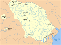 Location of Moldavia