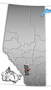 Location of Calgary within census division number 6, Alberta, Canada.