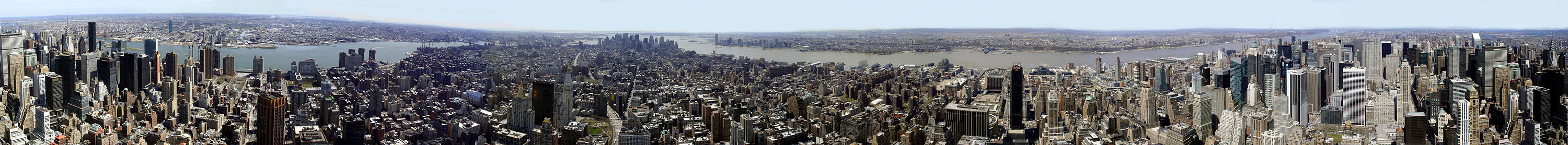360° Panorama of Manhattan seen from the Empire State Building