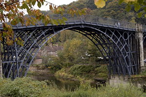 The Iron Bridge The world's first cast iron bridge built by Abraham Darby III in 1779