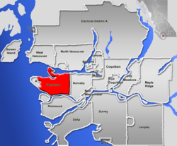 Location of Vancouver