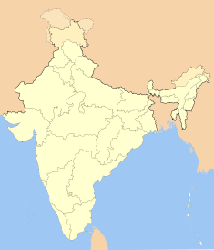 Map indicating the location of Sanchi