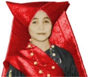Minangkabau woman dressed in traditional clothes