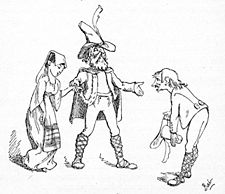 One of Gilbert's illustrations for his Bab Ballad "Gentle Alice Brown"