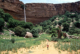A partial view of the Bandiagara Escarpment