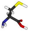 3D model of the amino acid cysteine