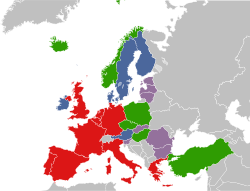 Location of the Western European Union