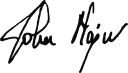 John Major's signature