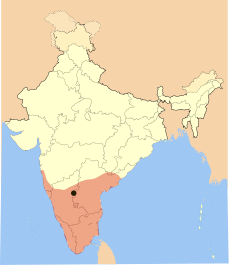 Location of Vijayanagara Empire