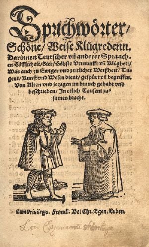 Sebastian Franck Sprichwörter 1555.jpg