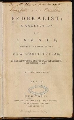 The Federalist (1st ed, 1788, vol I, title page) - 02.jpg