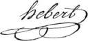 Jacques Hébert's signature