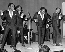 The Four Tops in concert at New Rochelle (N.Y.) High School circa 1967