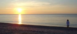 Lake Superior - sunset from Michigan