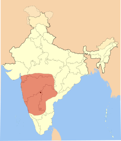 Location of Western Chalukya Empire