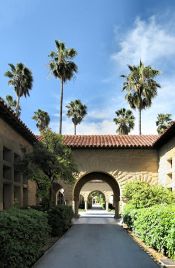Walkway near the Stanford Quad