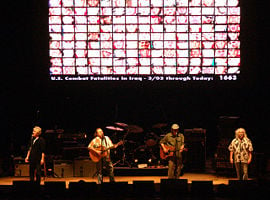 Crosby, Stills, Nash, & Young, left to right: Graham Nash, Stephen Stills, Neil Young, and David Crosby, PNC Arts Center, August 06.