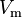 V_{\rm m}\,\!