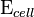 \mbox{E}_{cell}\,