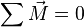  \sum \vec M = 0 