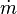  \dot{m}