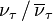 \nu_\tau \, / \, \overline{\nu}_\tau