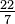 \tfrac{22}{7}
