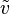 \tilde{v}