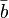 \bar{b}\,