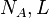 N_A, L \,