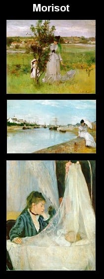 Paintings by Berthe Morisot