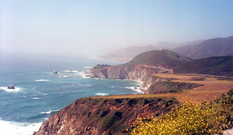 Hurricane Point looking north. Bixby Bridge is visible in the middle distance.