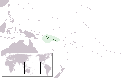 Location of the Solomon Islands
